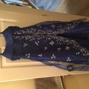 Big Kids Floral Formal Dress
